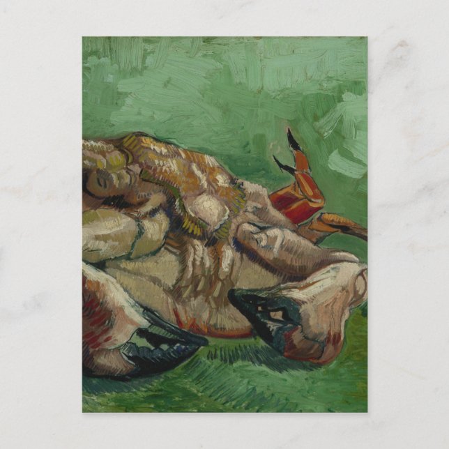 Postal Vincent van Gogh - Un cangrejo en su espalda (Anverso)