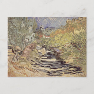 Postal Vincent van Gogh Una carretera en St Remy