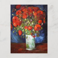 Vincent Van Gogh Vase con el Bella Artes Red Poppi