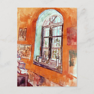 Postal Vincent Van Gogh - Ventana del estudio de Vincent