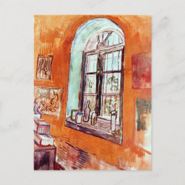 Postal Vincent Van Gogh - Ventana del estudio de Vincent