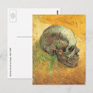 Postal Vincent van Gogh - Vida fija con cráneo