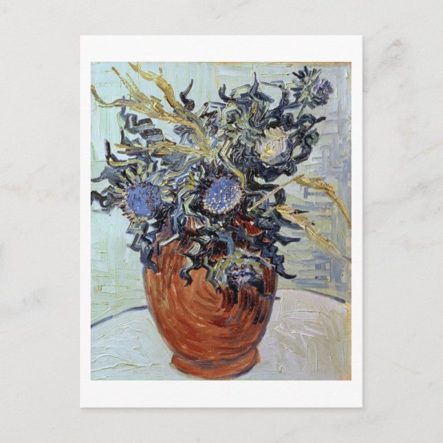 Postal Vincent van Gogh | Vida fija con silbatos, 1890 (Anverso)