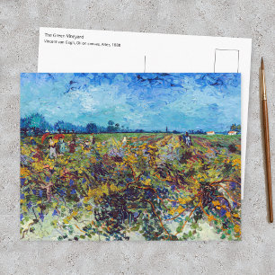 Postal Vincent van Gogh - Viñedo Verde