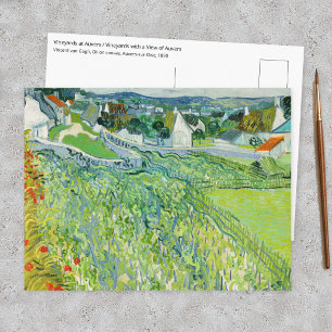 Postal Vincent van Gogh - Viñedos en Auvers