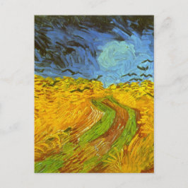 Postal Vincent van Gogh Wheat Field with Crows