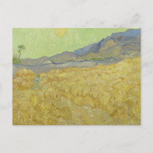 Postal Vincent van Gogh - Wheatfield con un pañal