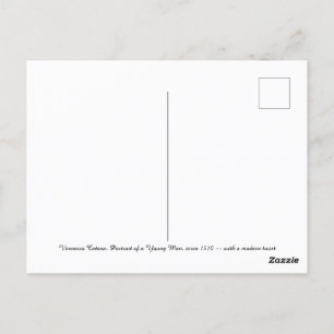 Postal Vincenzo Catena, retrato de un joven