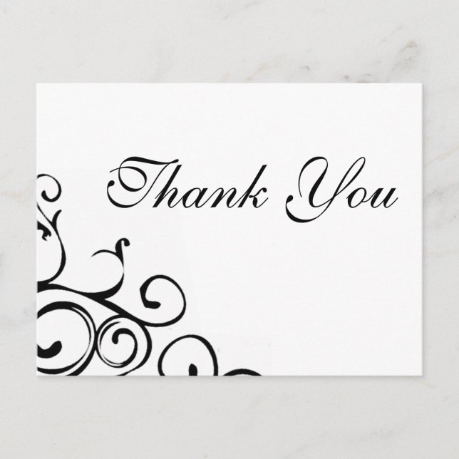 Postal Vine Gracias Postcard (Anverso)