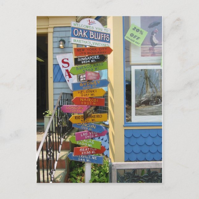 Postal Viñedo de Martha 2 (Anverso)