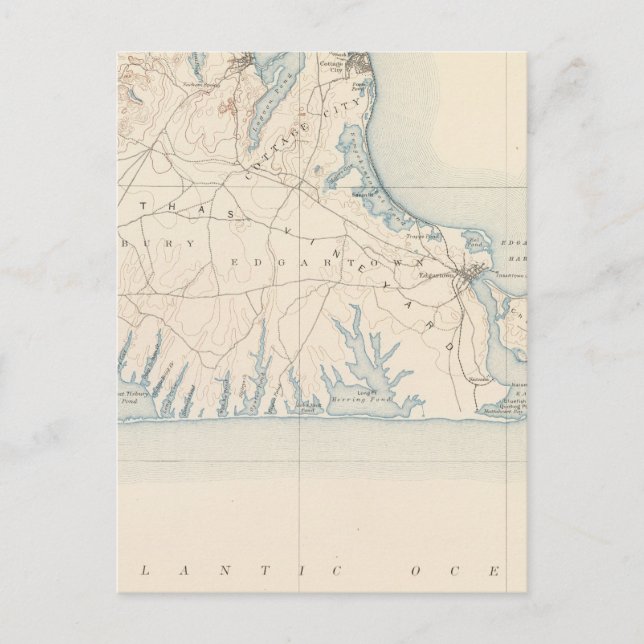 Postal Viñedo de Martha, Massachusetts (Anverso)