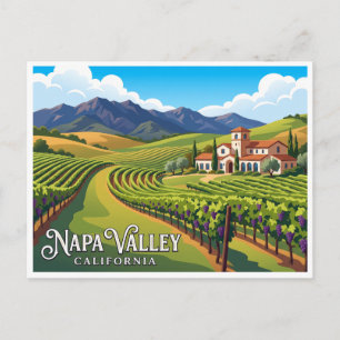 Postal Viñedo de Napa Valley California