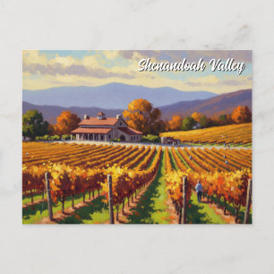 Postal Viñedo en Virginia Shenandoah Valley Postcard