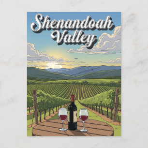 Postal Viñedo en Virginia Shenandoah Valley Postcard