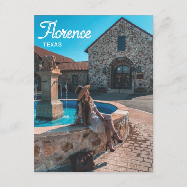 Postal Viñedos de Florencia (Texas) (Anverso)