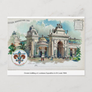Postal Viñeta América, Luisiana, St Louis Expo' 1904