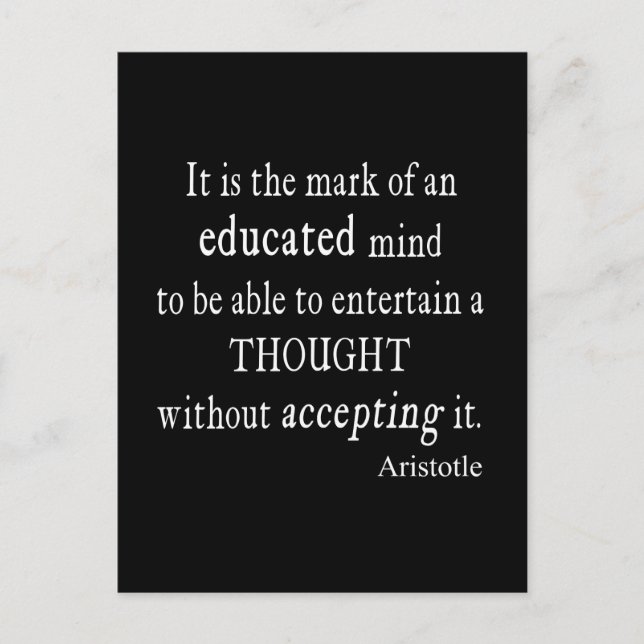 Postal Viñeta Aristóteles (Anverso)