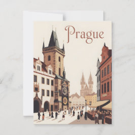 Postal Viñeta astronómica de Praga