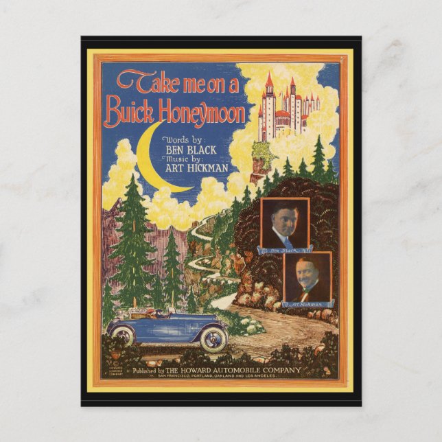 Postal Viñeta Buick (Anverso)