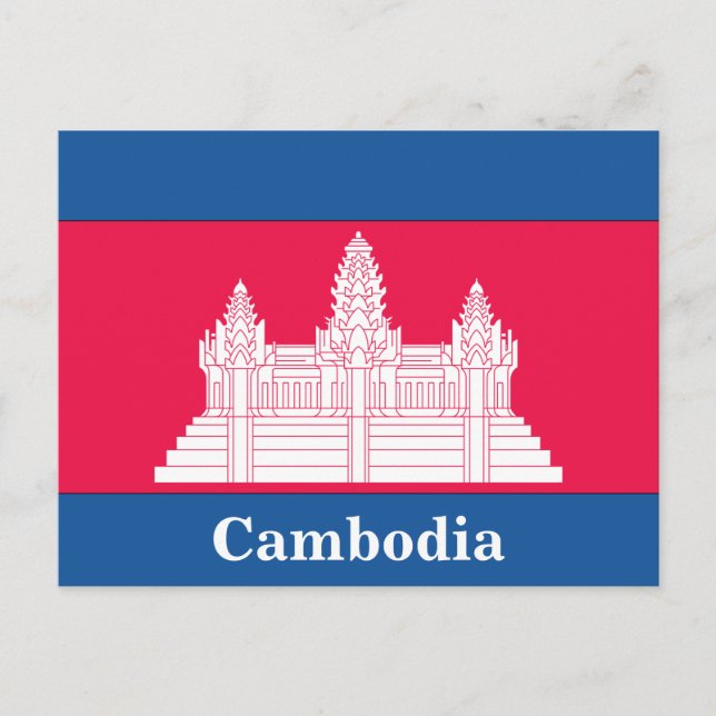Postal Viñeta Camboya Turismo de Viajes en Bangkok (Anverso)