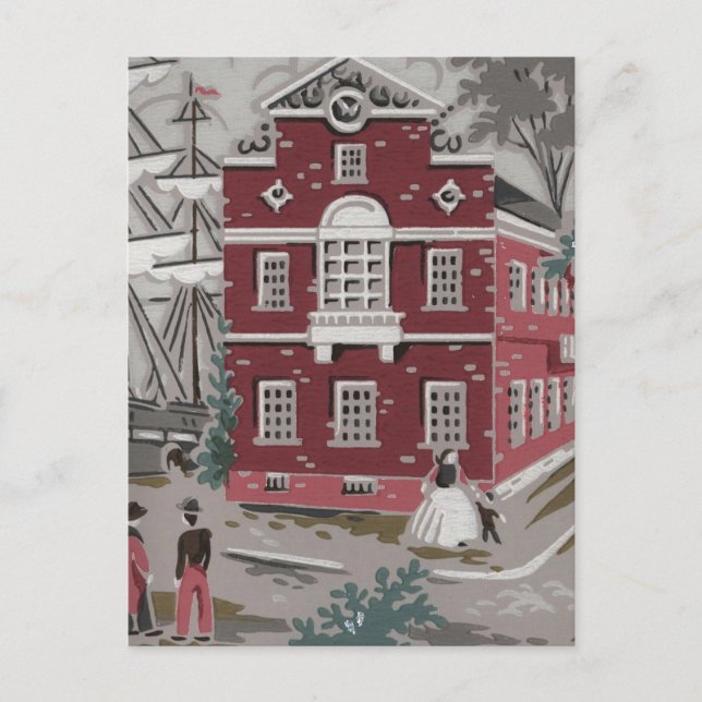 Postal Viñeta de Boston (Anverso)