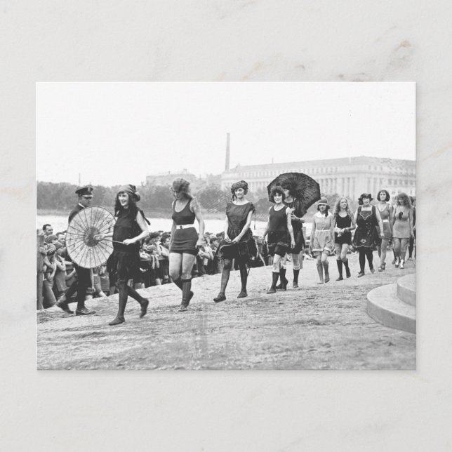 Postal Viñeta de Chicas de glamour de Beauty Show 1922 (Anverso)