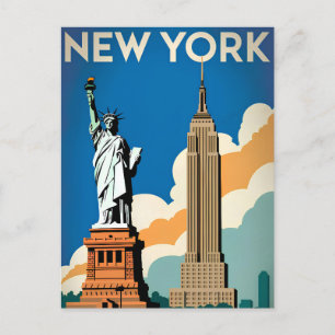 Postal Viñeta de los Estados Unidos de Nueva York