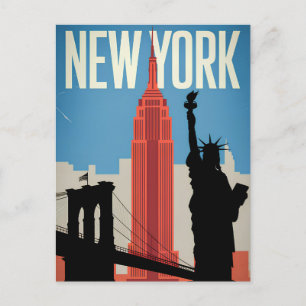 Postal Viñeta de los Estados Unidos de Nueva York