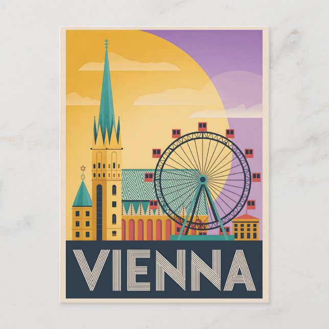 Postal Viñeta de Viena (Anverso)