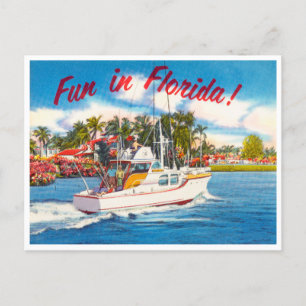 Postal Viñeta divertida en Florida Travel