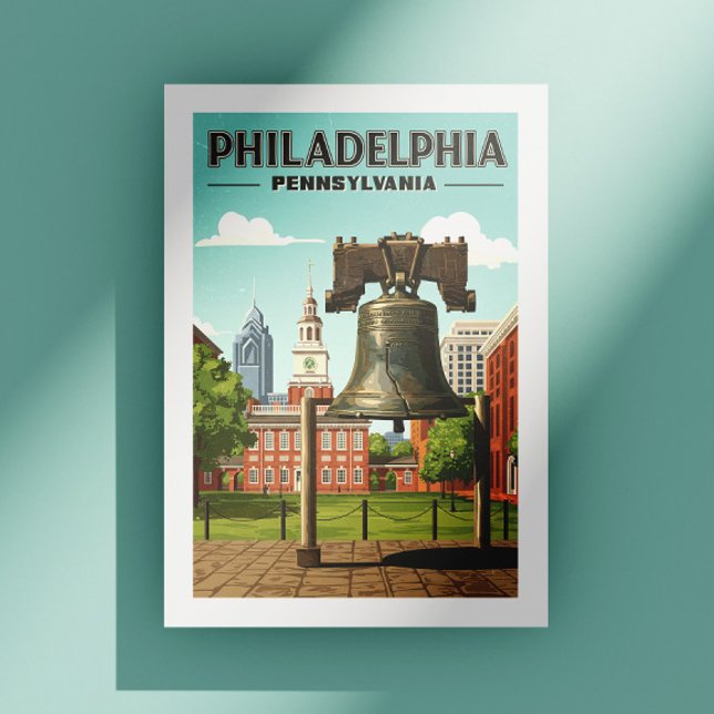 Postal Viñeta Filadelfia Pennsylvania (Subido por el creador)