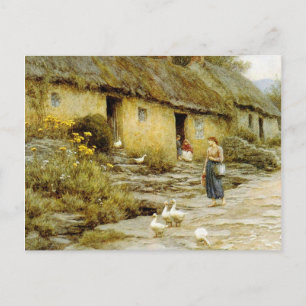 Postal Viñeta Helen Allingham