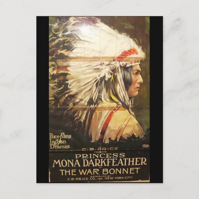 Postal Viñeta La Película De Bonnet De Guerra De 1914 (Anverso)