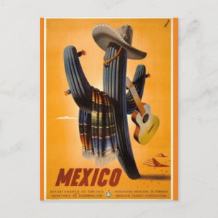Postal Viñeta México - Anuncio de Turismo Mexicano