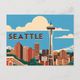 Postal Viñeta Seattle: Un tributo retro al Ci Esmeralda