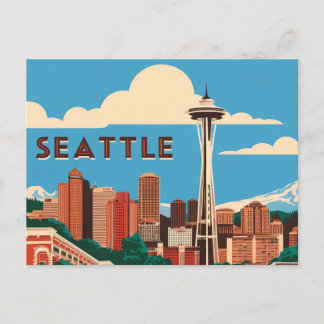 Postal Viñeta Seattle: Un tributo retro al Ci Esmeralda