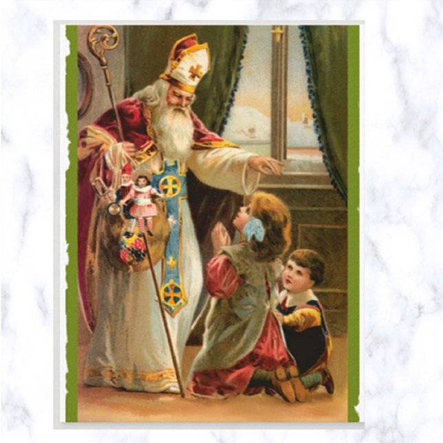 Postal Viñeta Una Visita De St Nick (Subido por el creador)