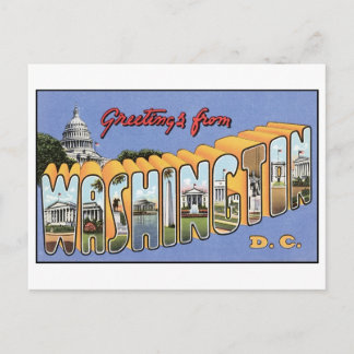 Postal Viñeta Washington, DC Postcard