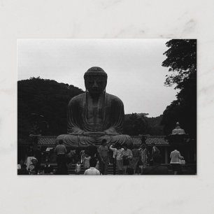 Postal Viñetas Japón Kamakura Grandes Turistas de Buda