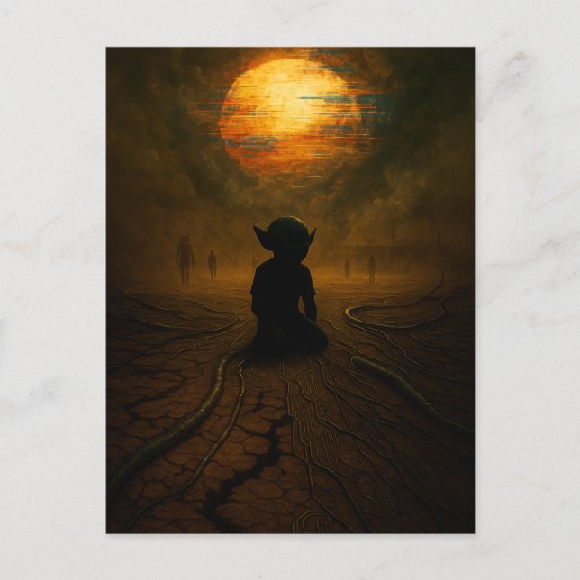 Postal Vinieron mientras el sol se derritía (Anverso)