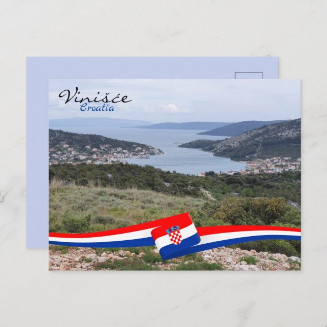 Postal Vinišće, Croacia | Dalmatia | Mar Adriático (Anverso / Reverso)