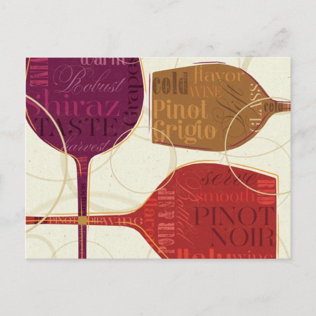 Postal Vino colorido (Anverso)