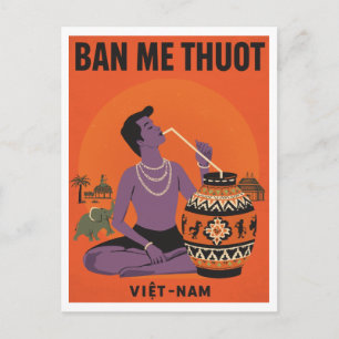 Postal Vino de Jarra Buon Ma Thuot Viajes a Vietnam