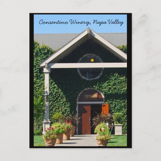 Postal Vino de Napa Valley California (Anverso)