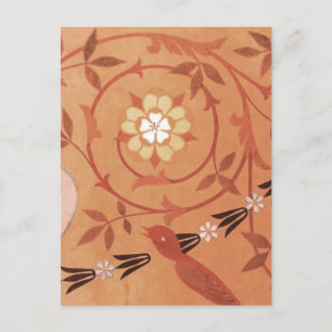 Postal Vino rosa y masa textil