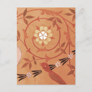 Postal Vino rosa y masa textil