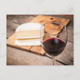 Postal Vino y queso