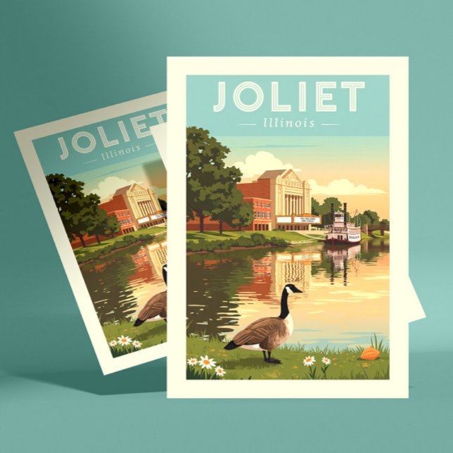 Postal Vintaeg Joliet Illinois (Subido por el creador)