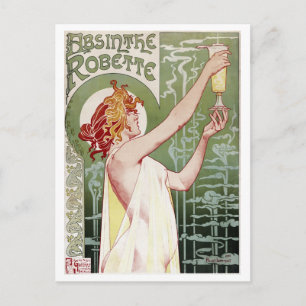 Postal Vintage 1895 Absinthe Robette
