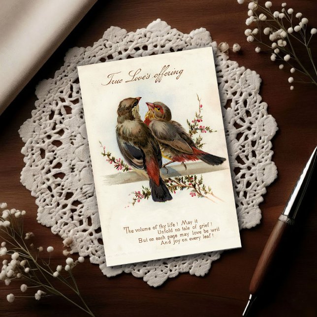 Postal Vintage 1908 True Love's Offering (Subido por el creador)